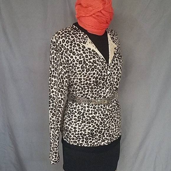 August Vintage silk  cardigan top - Picture 3 of 6